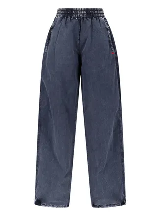 Diesel Relaxed Wide-Leg Trousers with Adjustable Hem