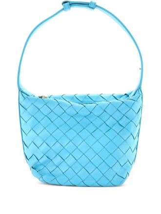 Bottega Veneta Wallace Shoulder Bag Intrecciato Nappa Candy bucket bag - women - Calf Leather - One Size - Blue