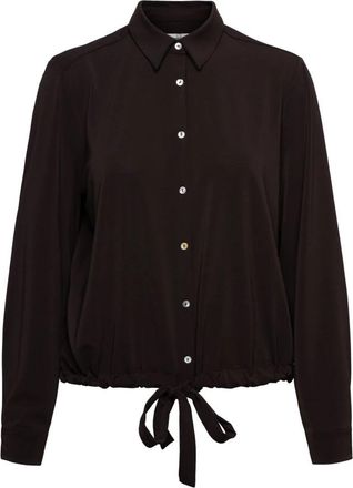 &Co Woman Lotus Blouse - Dames - Overhemden - Bruin - L - Polyester - Overhemden