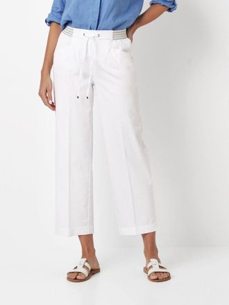 Toni 7/8-Hose TONI Sue Wide 7/8, Damen, Gr. 36, N-Gr, wei&szlig;, Web, Obermaterial: 87% Baumwolle, 10% Polyamid, 3% Elasthan, kn&ouml;chelfrei, Hosen 7/8-Hose, aus s