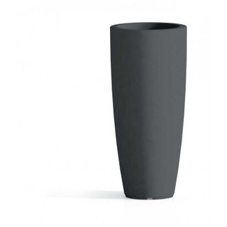 Monacis Vaso De Pol&iacute;mero Monacis Stilo De Forma Redonda Con Tapa Antracita - &Oslash; 40 Cm. - H 90 Cm