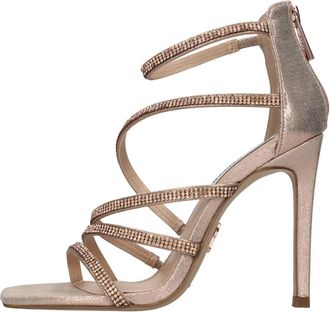 Steve Madden Sandalen Roze - Dames - Sandalen met hakken - Roze - 38 EU - Leer - Schoenen