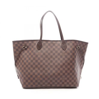 Louis Vuitton Brown Coated Canvas Leather Handbag Tote Bag (Pre-Owned)