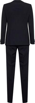 Giorgio Armani Mens Tuxedo Suit Virgin Wool Dark Navy Blue Suits