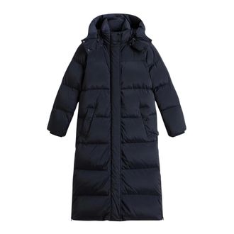 Woolrich Kelly Long Parka - - Coats - Donna - Blu - M
