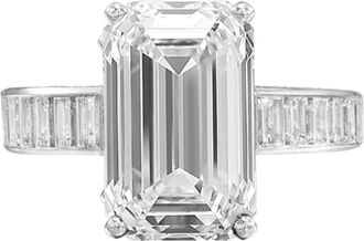 Verde 4ct IGI Certified Lab Grown Emerald Cut Diamond Ring