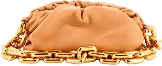 Bottega Veneta Beige Sheep Leather The Chain Pouch Leather Teen (Authentic Pre-Loved)