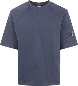C.P. Company CP Company T-shirts en Polos - Heren - T-shirts - Blauw - M - Tops