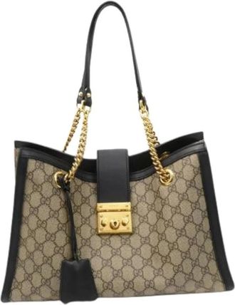Gucci Pre-owned Shoulder Bags, female, Beige, Size: ONE SIZE Pre-owned Vintage Shoulder Bag