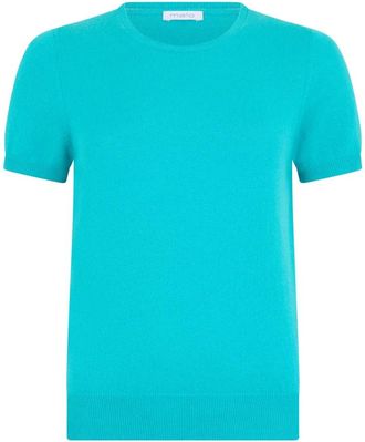 Malo Cashmere Crewneck Sweater - Dames - Cashmere truien - Blauw - M - Kasjmier - Truien & Vesten
