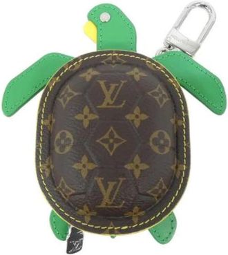 Louis Vuitton Pre-owned Monogram Key Holder - Dames - Vintage Accessoires - Bruin - ONE Size - Leer - Vintage