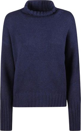 Aragona Jersey de cuello alto - Knitwear - Mujer - Azul - 2XS