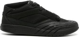 Givenchy 4G-appliqué tonal sneakers - men - Calf Leather/Rubber/Rubber/Fabric/Fabric - 41.5 - Black