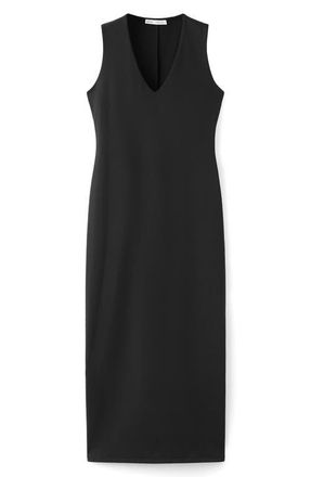 Mango Sleeveless V-Neck Dress in Black at Nordstrom, Size 10