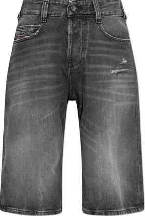 Diesel D-Enim-M-Short Denim Shorts - Heren - Denim shorts - Zwart - W32 - Denim - Korte Broeken