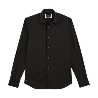 Eden Park Slim-fit shirt met lange mouwen - Heren - Casual Overhemden - Zwart - XL - Katoen - Overhemden