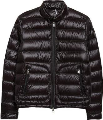 Moncler Acorus Short Down Jacket in Black at Nordstrom, Size 7