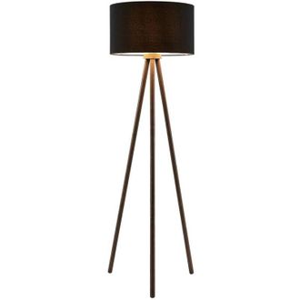 Lindby Floor Lamp Majken made of Wood for Living Room & Dining Room