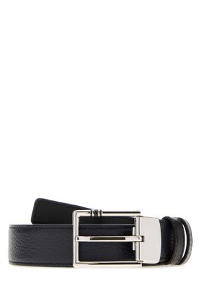 Montblanc Navy Blue Cut To Size Reversible Belt