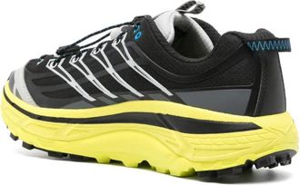 Hoka One One Mens Mafate Three Sneakers Black Rubber