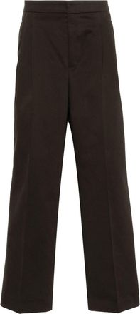 Ami loose-cut tailored trousers - men - Polyester/Cotton - 42 - Brown