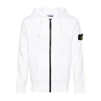 Stone Island Zip-throughs, male, White, Size: XL Zip-throughs