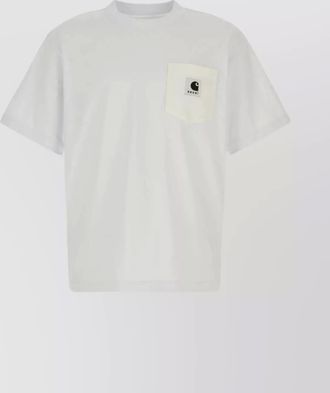 sacai cotton t-shirt chest pocket