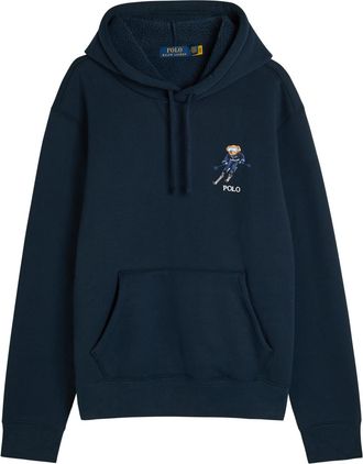 Polo Ralph Lauren Hooded Embroidered Cotton-blend Sweatshirt - Navy - Xxl
