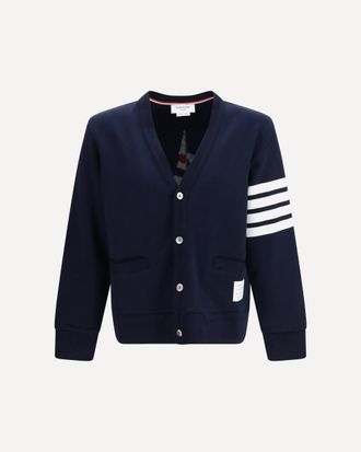 Thom Browne 4-Bar Boat cotton Cardigan Male 2
