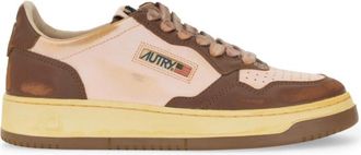 Autry Brown Leather Sneakers