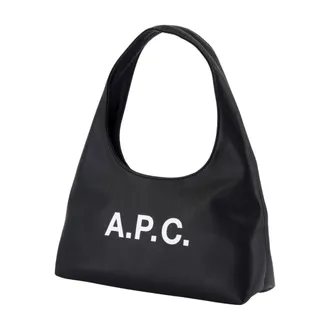 A.P.C. Womens Baby Ninon Shoulder Bag Black Synthetic