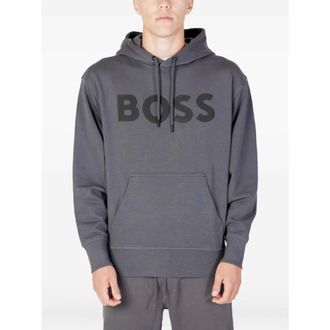 HUGO BOSS Hoodies & sweatvesten, Heren, Grijs, L, Katoen, Webasic Hood