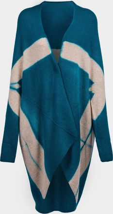 Suzusan Shibori Cashmere Upside-Down Cape One Size