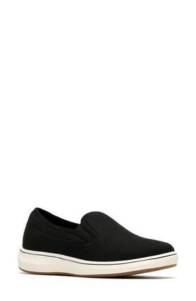Clarks BreezeSky Zoe Slip-On Sneaker in Black Canvas at Nordstrom Rack, Size 7.5