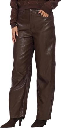 Aaiko Broeken, Dames, Bruin, XS, Leer, Quin Pants