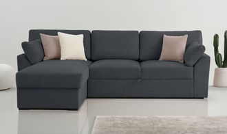 HOME AFFAIRE Ecksofa »Citry« Breite 246 cm, Chenille, Bettfunktion, Bettkasten, L-Form