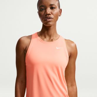 Nike Womens Dri-FIT Training Tank Top in Orange | DX0701-852