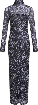 Karl Lagerfeld Mesh Lights AOP Jurk - Dames - Maxi kleedjes - Veelkleurig - S - Polyester - Kleedjes