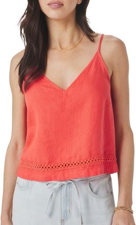 Splendid Stella Linen Tie Back Top in Scarlet Red at Nordstrom, Size X-Large