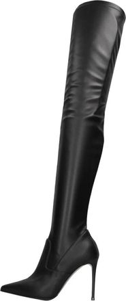 Le Silla Eva Over-the-knee Laarzen - Dames - Over de knie laarzen - Zwart - 37 1/2 EU - Leer - Schoenen
