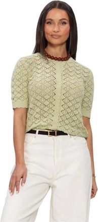 Selected Truien & Vesten, Dames, Groen, S, Dames Truien & vesten Slfsofia 2/4 Knit Cardigan