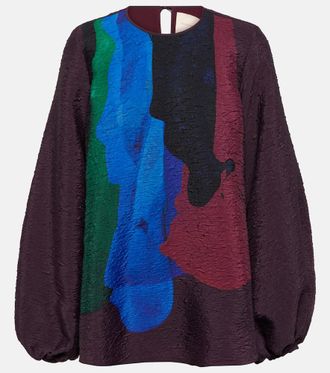 Roksanda Ilincic Printed silk blouse