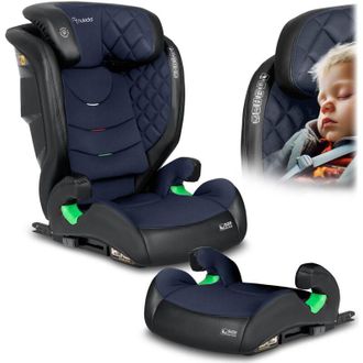 OEM Silla De Coche Nukido Louis, Negra Y Azul Marino, 15-36 Kg Isofix