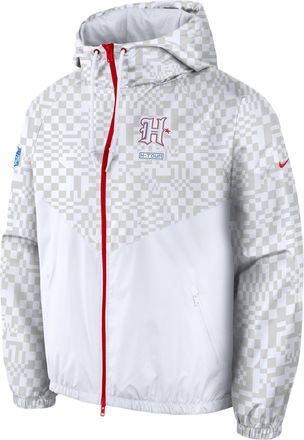 Nike Houston Texans Rivalries Collection Windrunner Nike Mens NFL Full-Zip Jacket in White | 060V075K9H-3BR