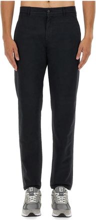 Aspesi Pantalone Funzionale - Heren - Chinos - Blauw - XL - Katoen - Broeken