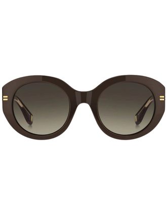 Marc Jacobs Womens Marc Jacobs Brown Rounded Framed Brown Gradient Lensed Sunglasses - Size: ONE size
