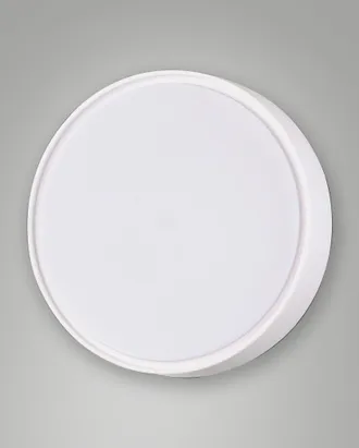 Fabas Luce Hatton Plafoniera Led 27w 3000k Bianco In Policarbonato Ip65 - Diametro 300mm - 3830 Lm - Made In Italy - Codice Articolo 3224-65-102