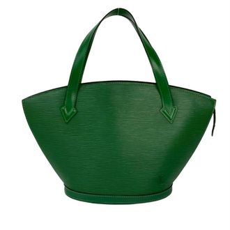 Louis Vuitton Green Epi Leather Handbag Tote Bag (Pre-Owned)
