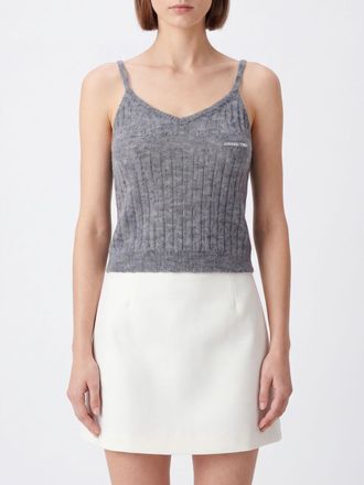 Shushu/Tong Top in maglia a coste slim fit con scollo a V e spalle scoperte