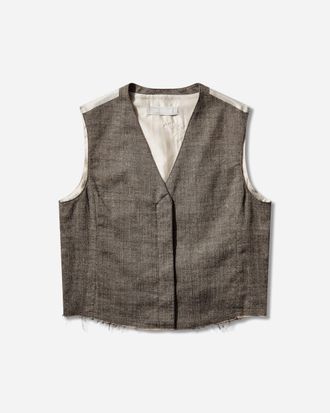 Our Legacy Women s Base Waistcoat Deep Husk